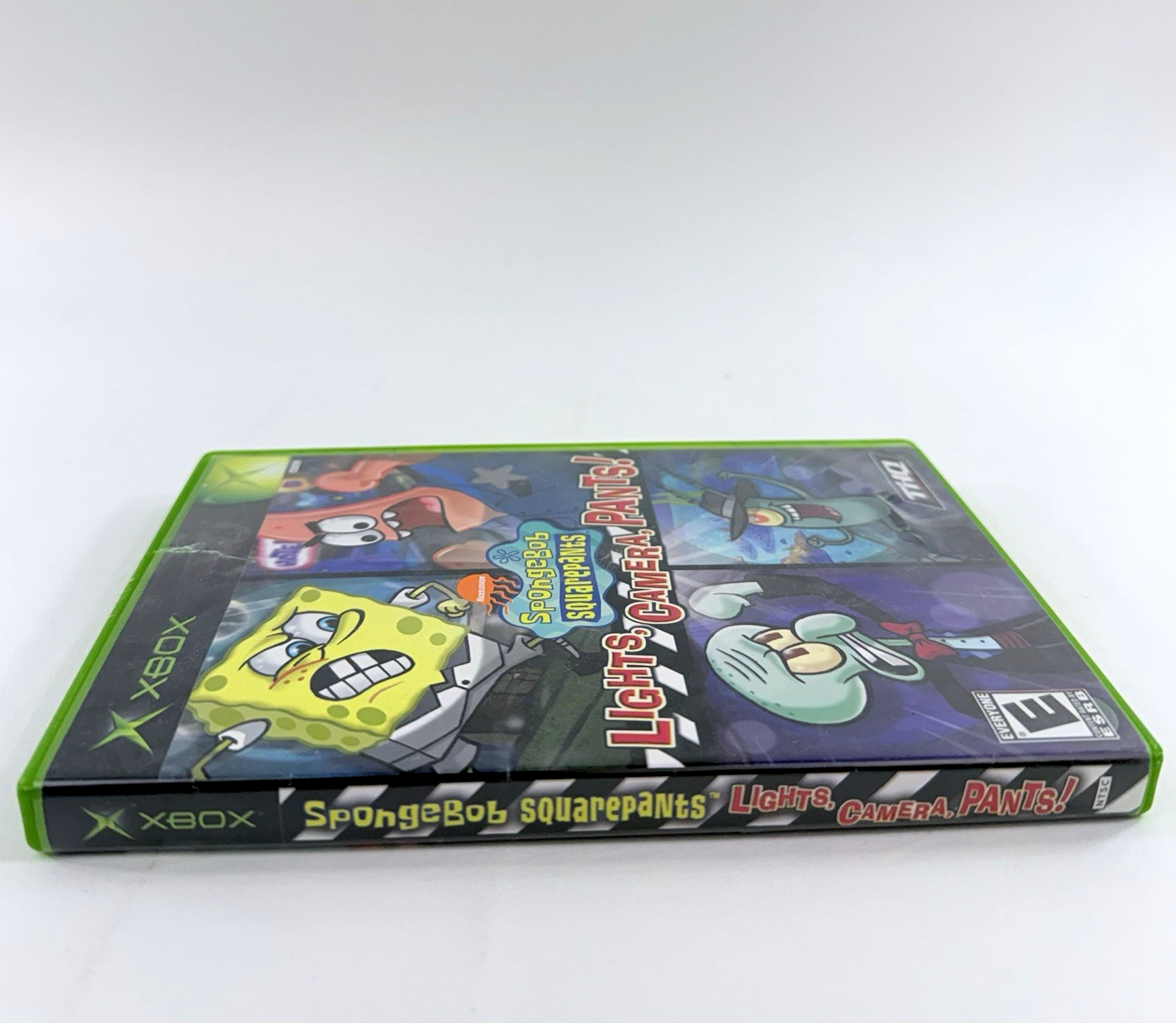 SpongeBob SquarePants: Lights, Camera, Pants (Microsoft Xbox, 2005) Game & Case