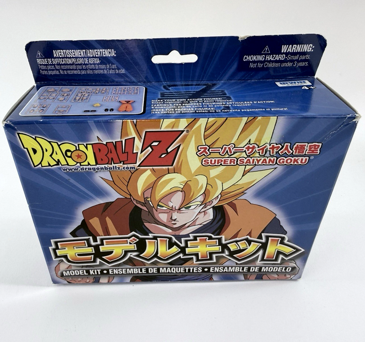 Irwin Toys 2000 Dragon Ball Z Super Saiyan Goku Action Figure Model Kit - New