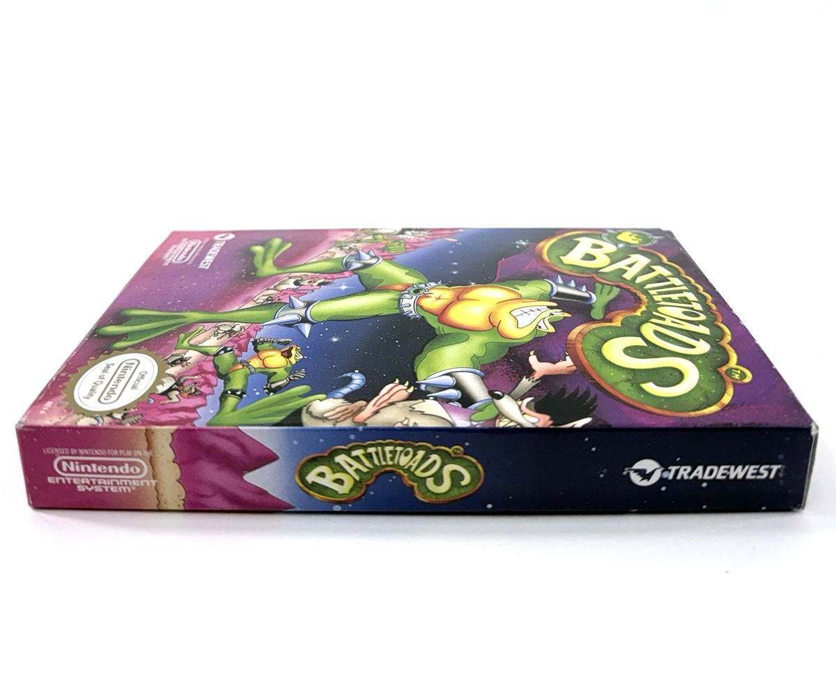 Battletoads (Nintendo NES, 1991) Game Box Manual Poster Foam Sleeve - Tested