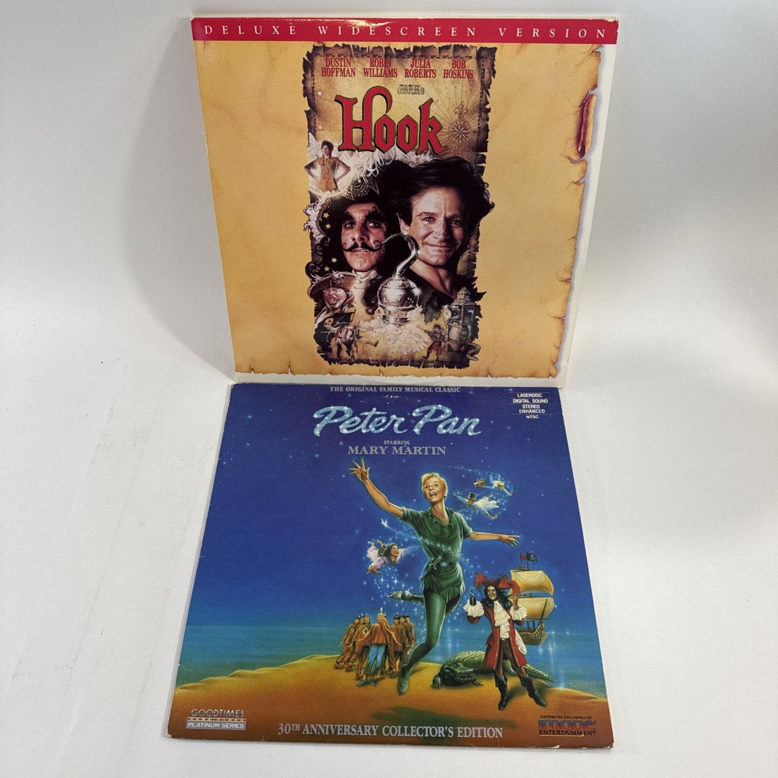 Hook Deluxe Edition (Laserdisc Bundle) Peter Pan 30th Anniversary Ed. - Tested