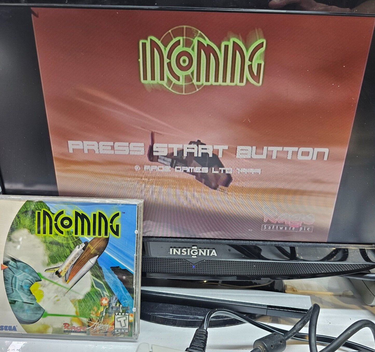 Incoming (Sega Dreamcast, 1999) Game Case Manual - Tested and Working