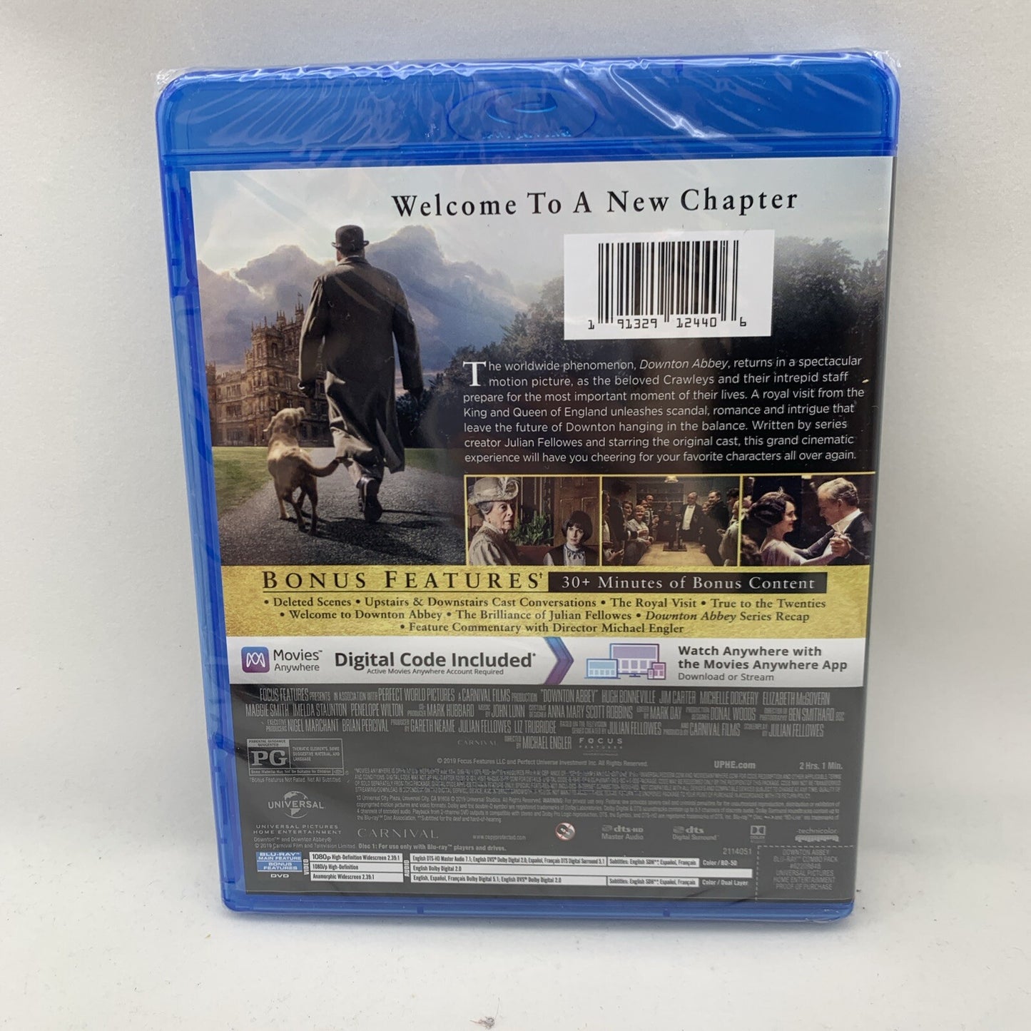 Downton Abbey: The Motion Picture (Blu-ray/DVD, 2019) New with Slipcover