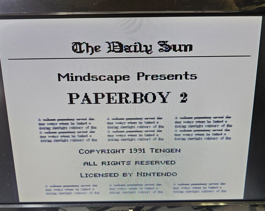 Paperboy 2 (Super Nintendo Entertainment System, 1991) Game Cartridge - Tested