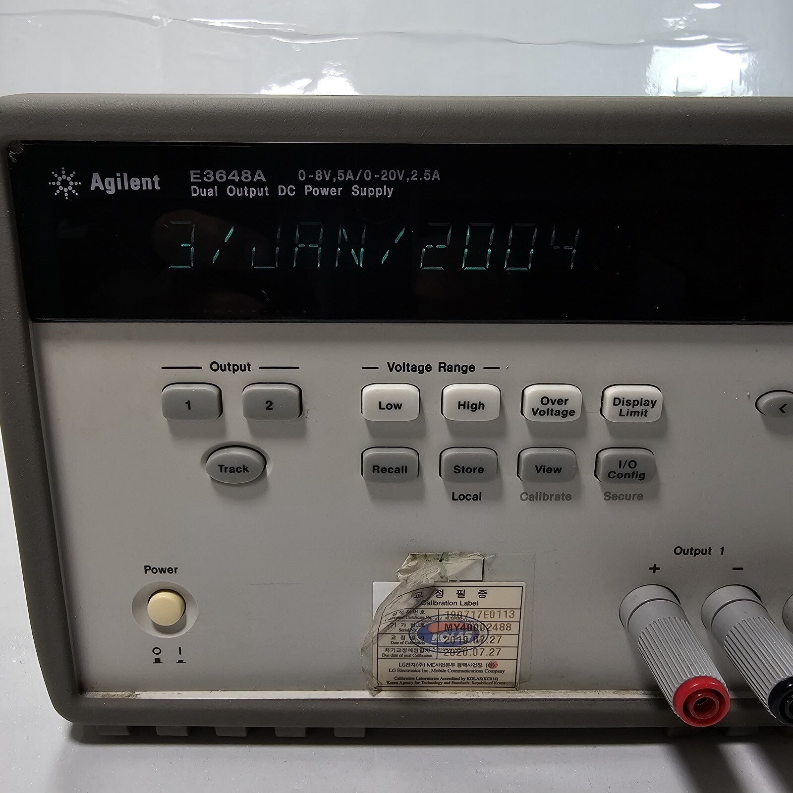 Agilent E3648A Dual Output DC Power Supply 0-8V,5A/0-20V,2.5A - Tested - 2488