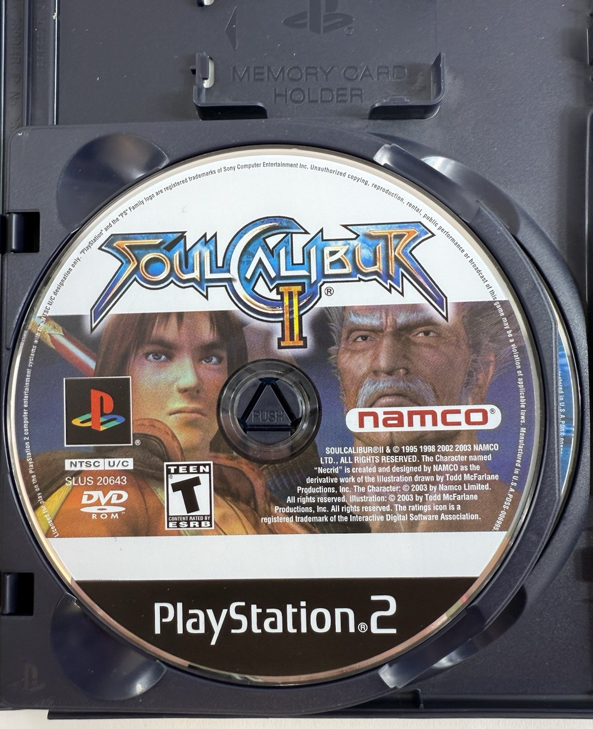 Soul Calibur II (PlayStation 2, 2003) Discs Case Manual Registration - Tested