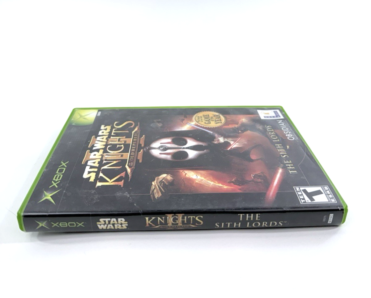 Star Wars Knights of the Old Republic II (Xbox, 2004) Game Case Manual Reg. Card