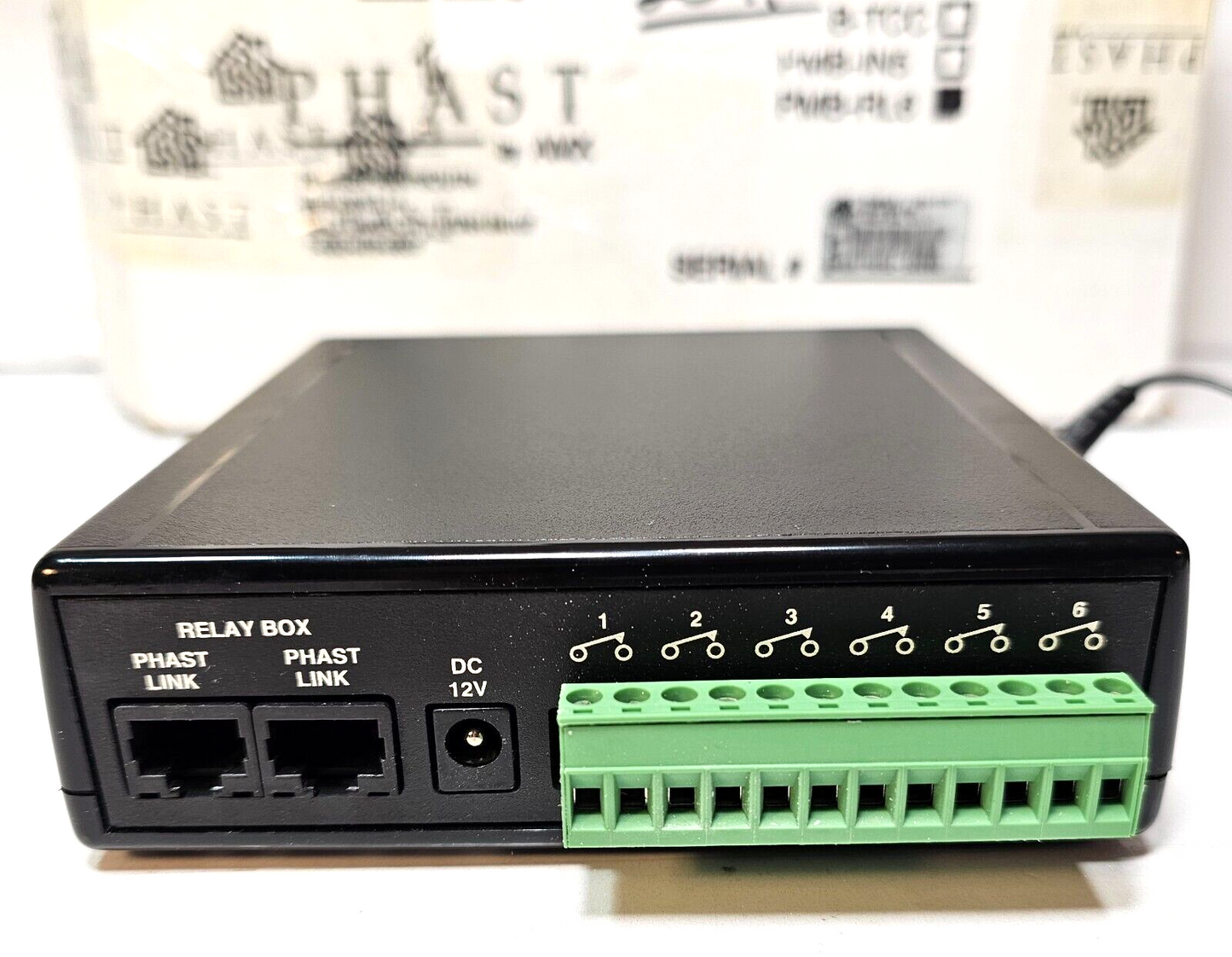 Phast by AMX Landmark PMB-RL6 Remote Relay Box with Power Supply - Tested