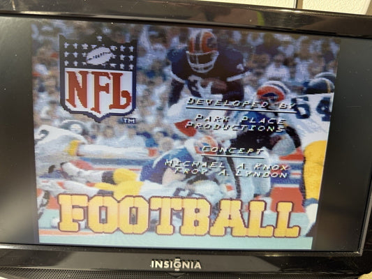 NFL Football (Super Nintendo Entertainment System, 1993) Game Cartridge - Tested