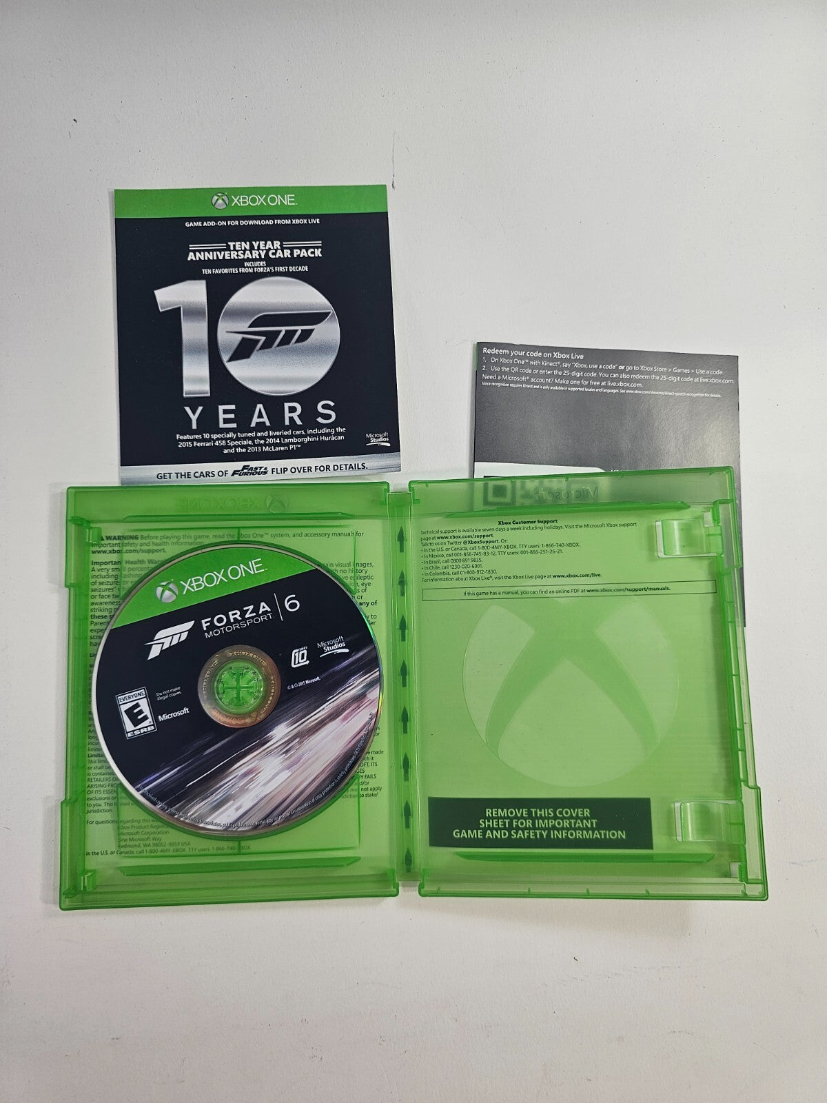 Forza Motorsport 6 (Microsoft Xbox One, 2015) Tested and Working