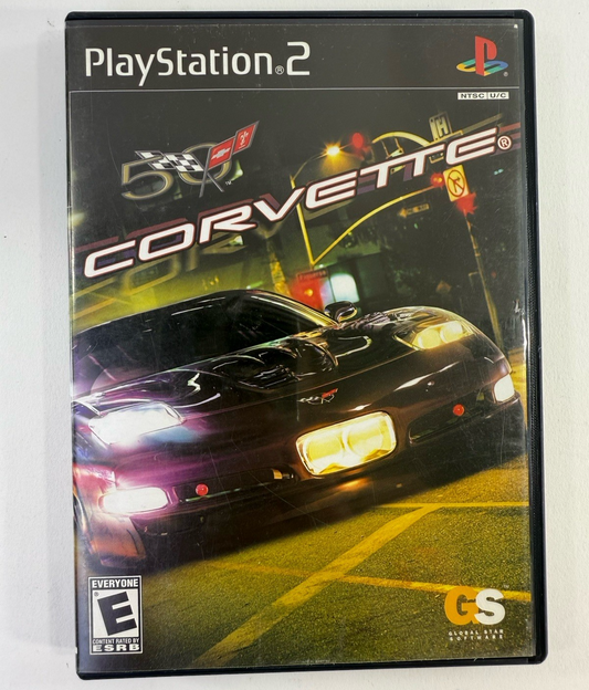 Corvette (Sony PlayStation 2, 2004) Game Case Manual - Tested and Working