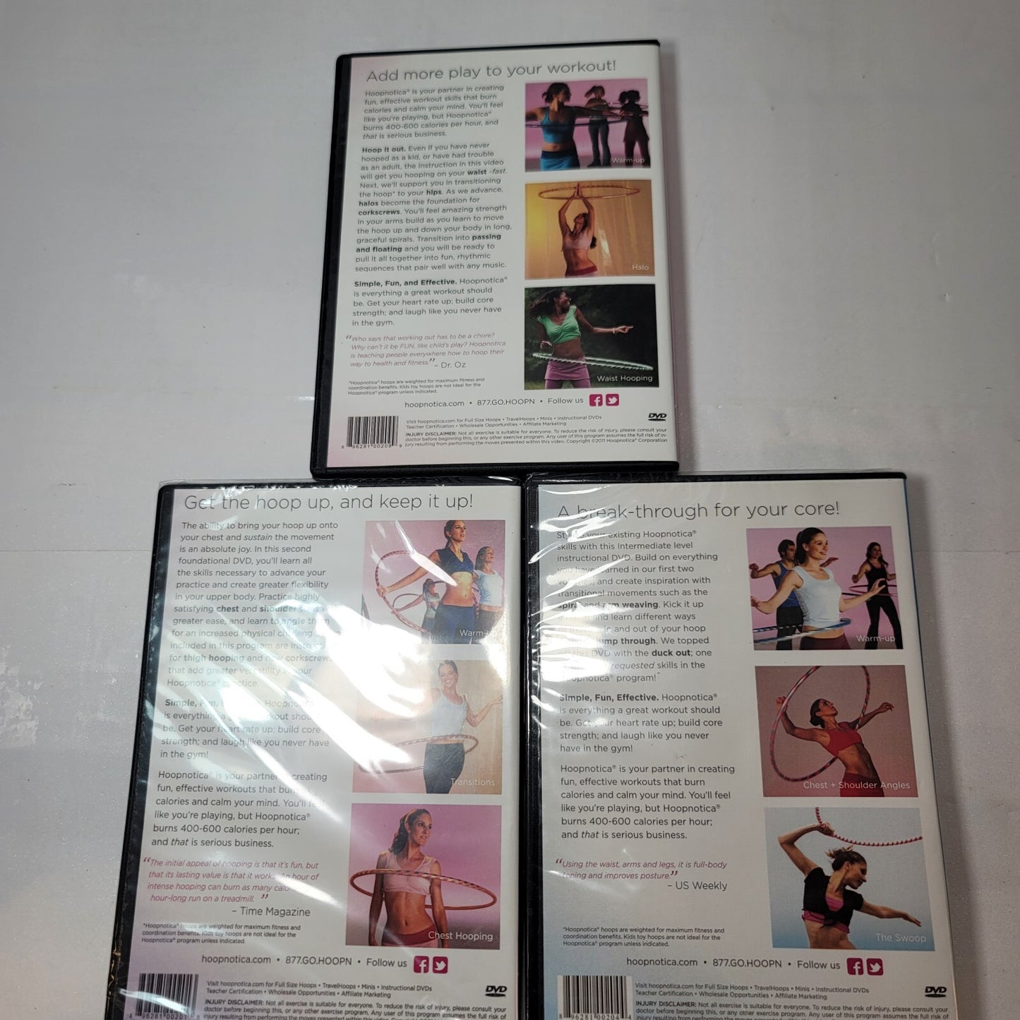 Hoopnotica Hula Hooping Exercise 3-DVD Set