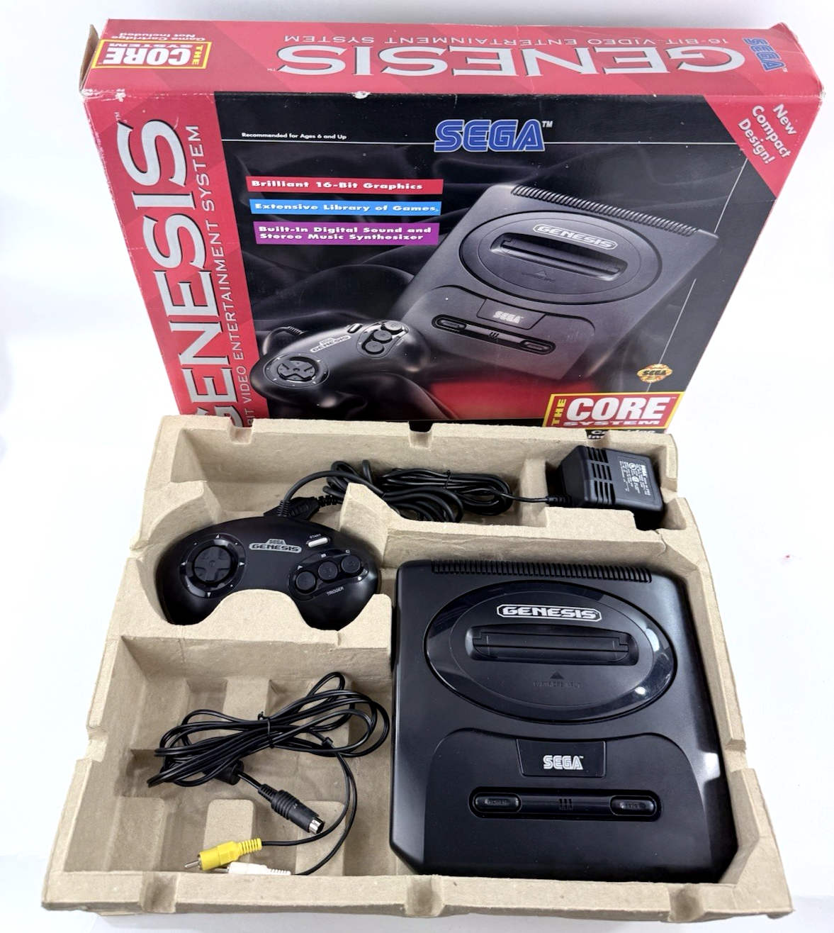 Sega Genesis Model 2 The Core System Console with Original Box and Accessories