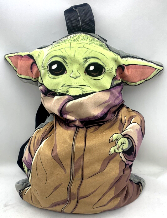 Star Wars The Mandalorian The Child Grogu Baby Yoda 16” Plush Backpack
