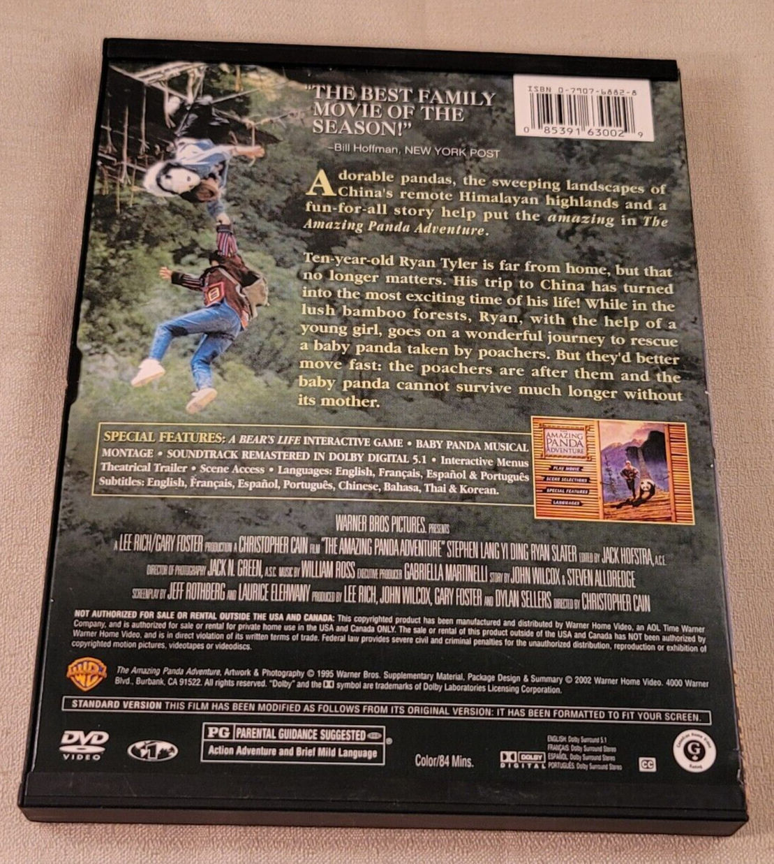 The Amazing Panda Adventure (DVD, )