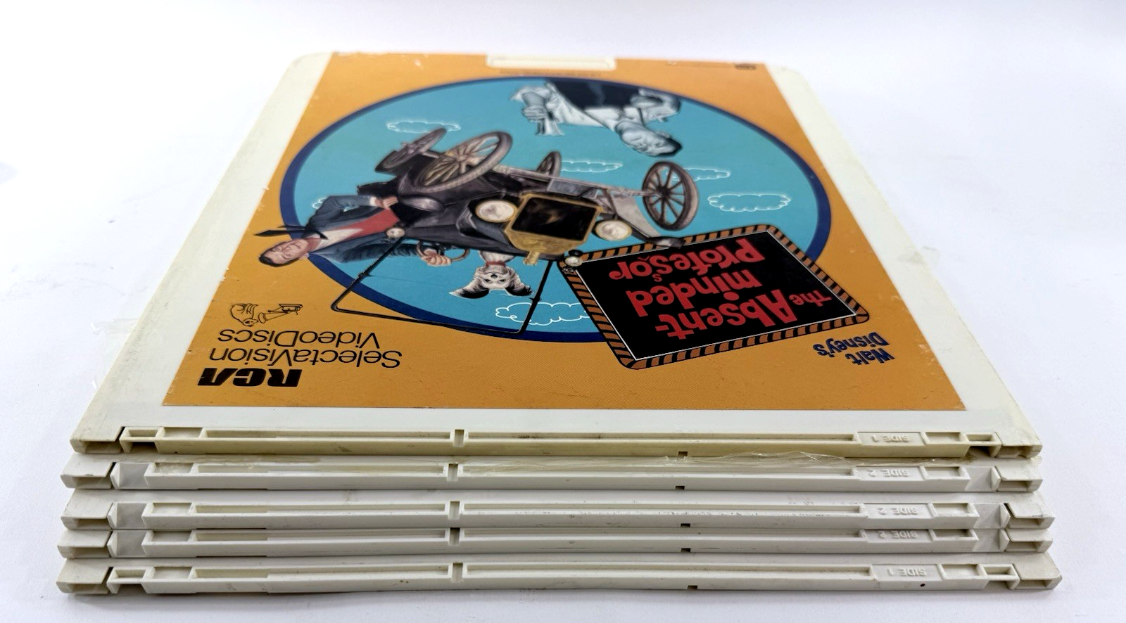 Disney CED Videodisc Bundle - Parent Trap, Love Bug, Old Yeller, Absent-Minded..