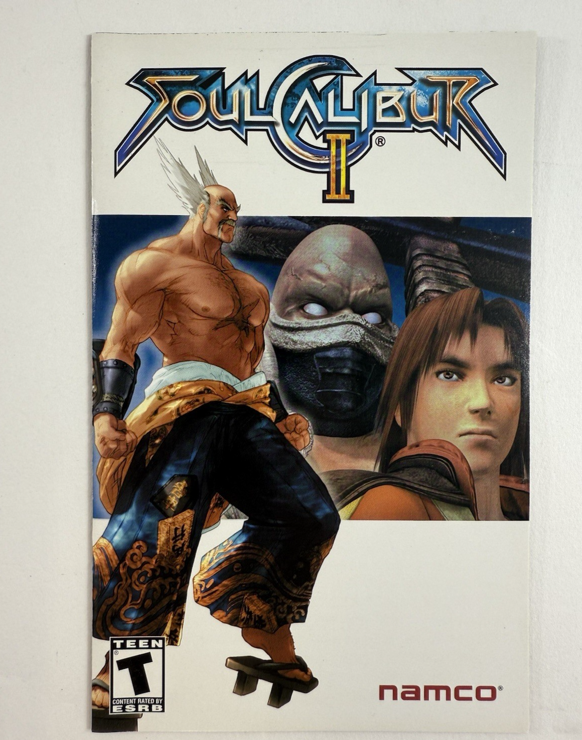Soul Calibur II (PlayStation 2, 2003) Discs Case Manual Registration - Tested