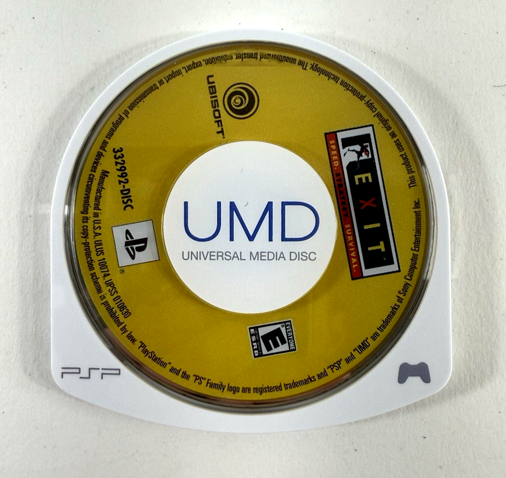 Exit (Sony PSP, 2006) Game Case Manual - Tested and Working