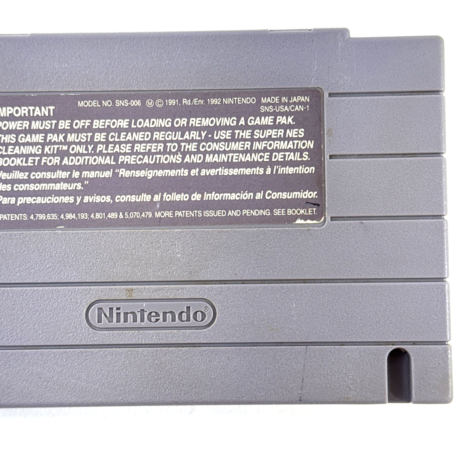 Rise of the Robots (Super Nintendo, 1994) Game Cartridge - Tested and Working