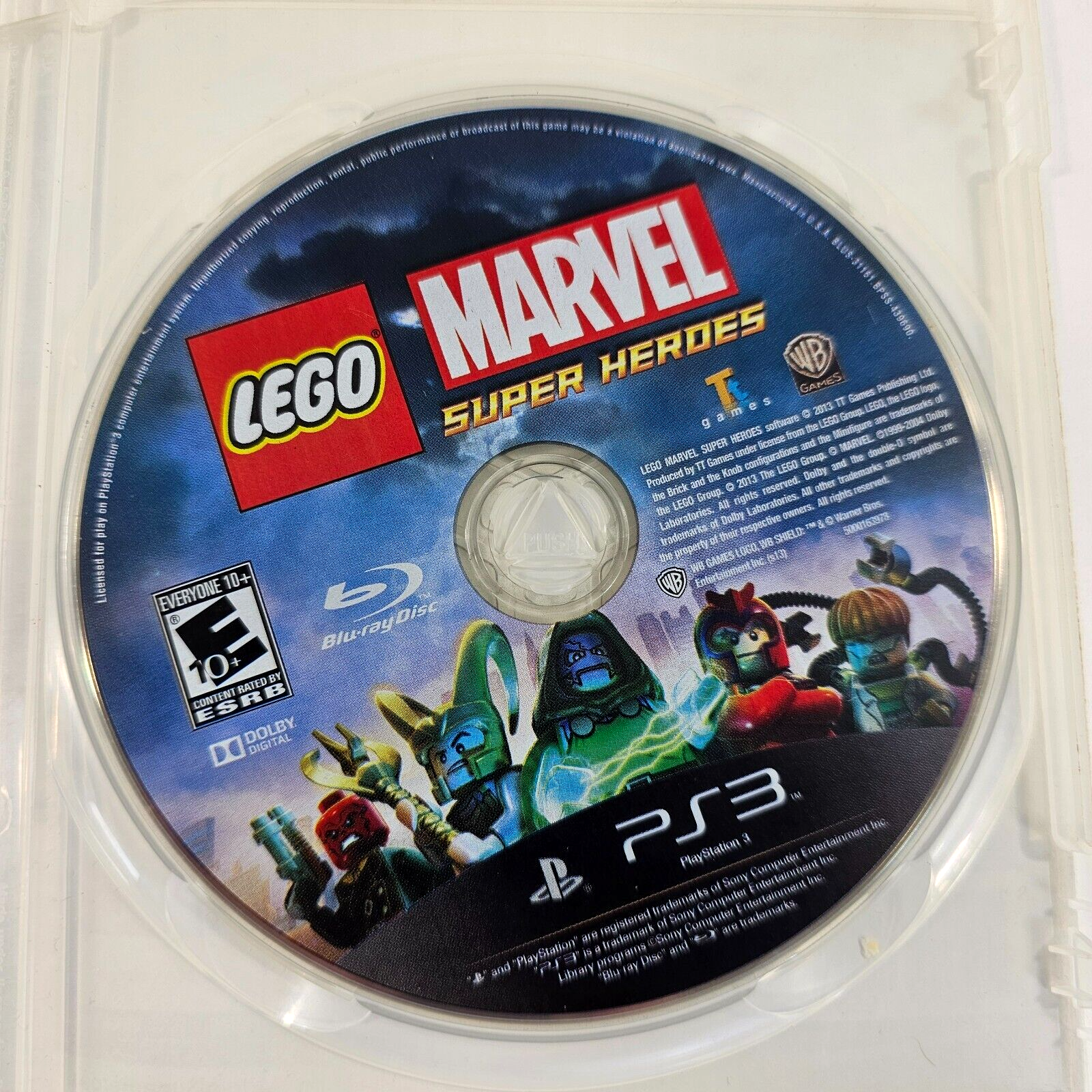 LEGO Marvel Super Heroes (Sony PlayStation 3, 2013) Game and Case - Tested