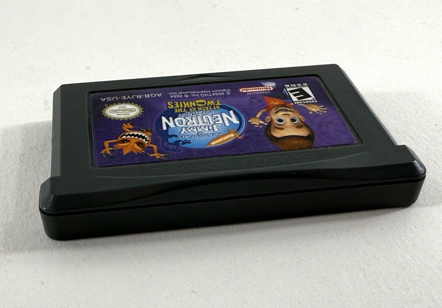 Jimmy Neutron: Attack of the Twonkies (GameBoy Advance, 2004) Game Cartridge