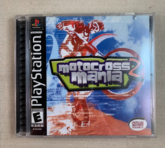 MOTOCROSS MANIA 2 (Playstation, 1994) Game Case Manual Complete