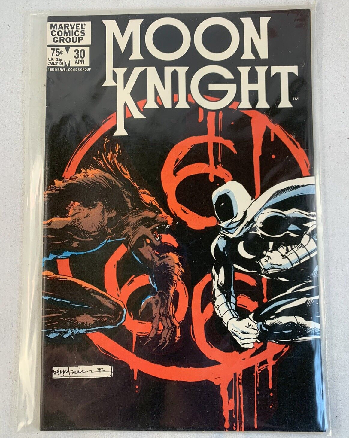 MOON KNIGHT #30 31 32 33 34 (Marvel Comics 1983) Mid Grade Vintage Comics