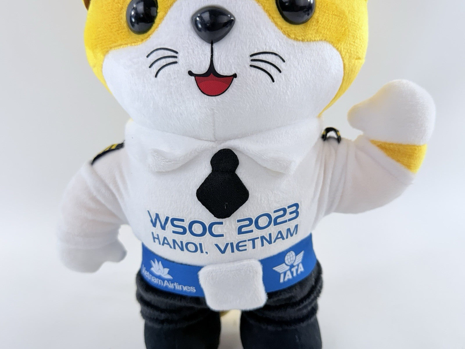 WSOC 2023 Hanoi Vietnam Airlines Pilot Cat Plush Mascot IATA Safety Conference