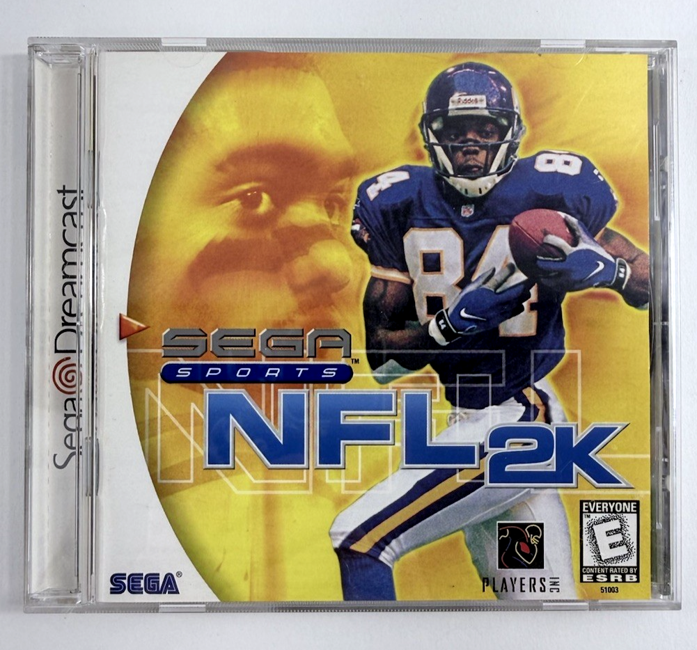 NFL 2K (Sega Dreamcast, 1999) Game Case Manual - Tested and Working