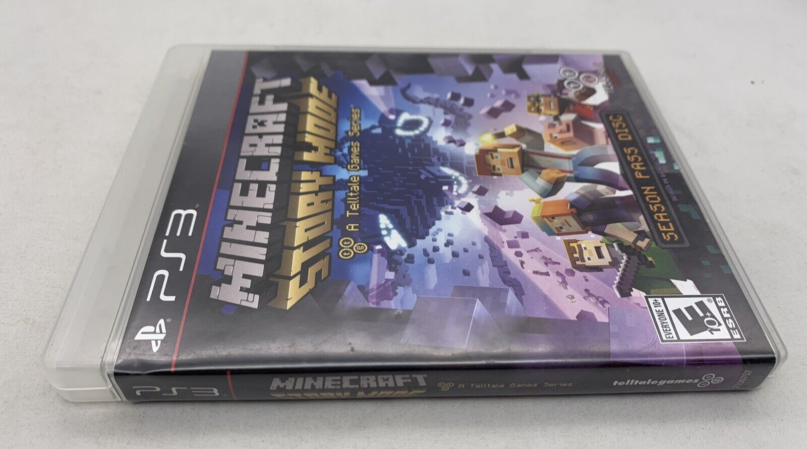 Minecraft: Story Mode Season Pass (PlayStation 3, 2015) Game Case Insert -Tested