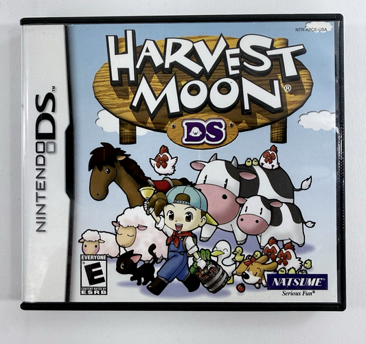 Harvest Moon DS (Nintendo DS, 2006) Game Case Manual Inserts Registration Card