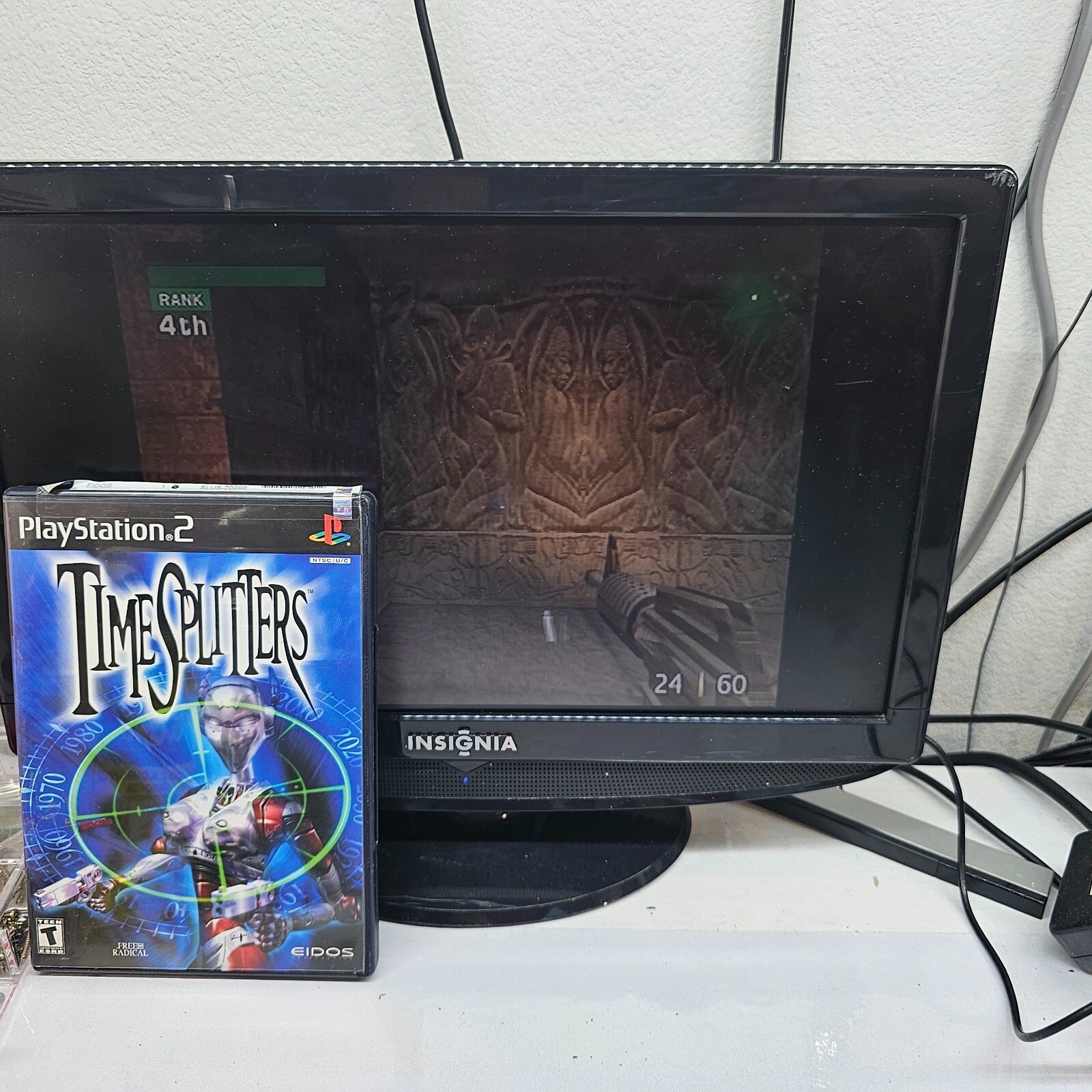 TimeSplitters (Sony PlayStation 2, 2000) Game Case Manual - Tested and Working