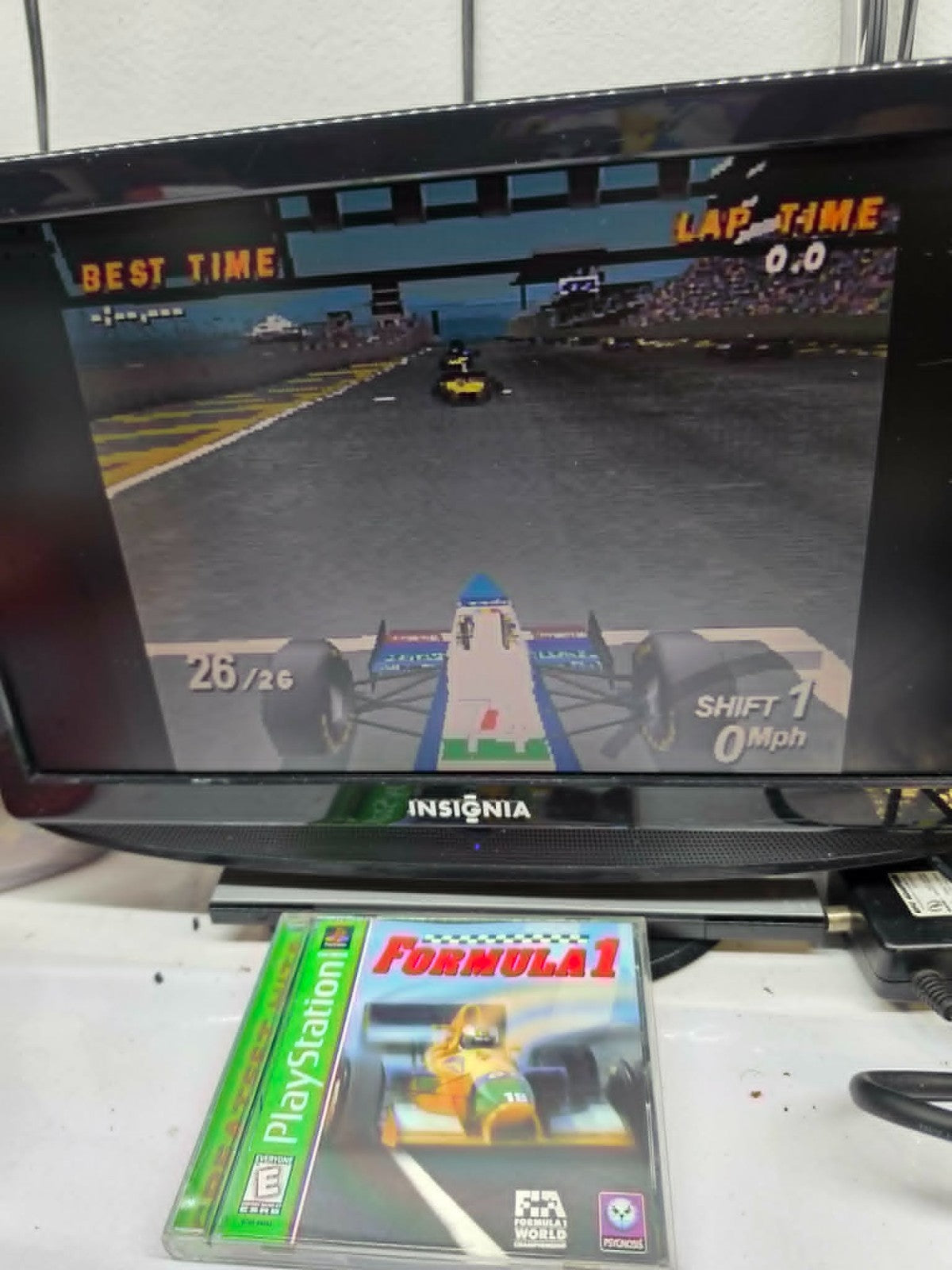 Formula 1 (Sony PlayStation 1, 1996) Game Case Manual Registration - Tested