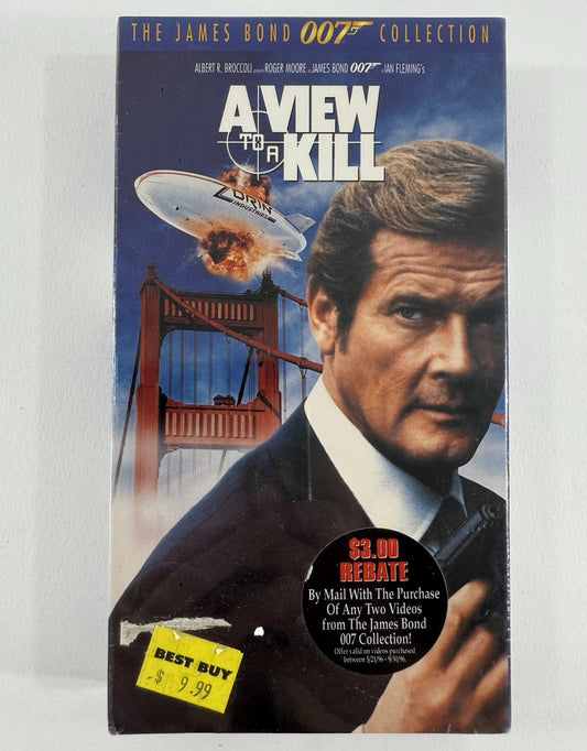 Octopussy (VHS Bundle) A View To A Kill, Live And Let Die -Roger Moore 007 Films