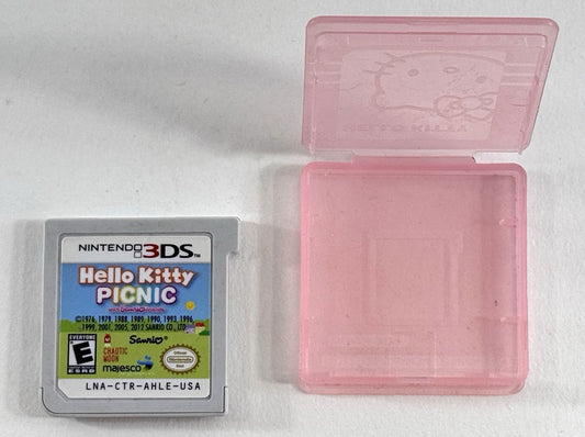 Hello Kitty Picnic w/ Sanrio Friends (Nintendo 3DS, 2012) Game Cartridge & Case