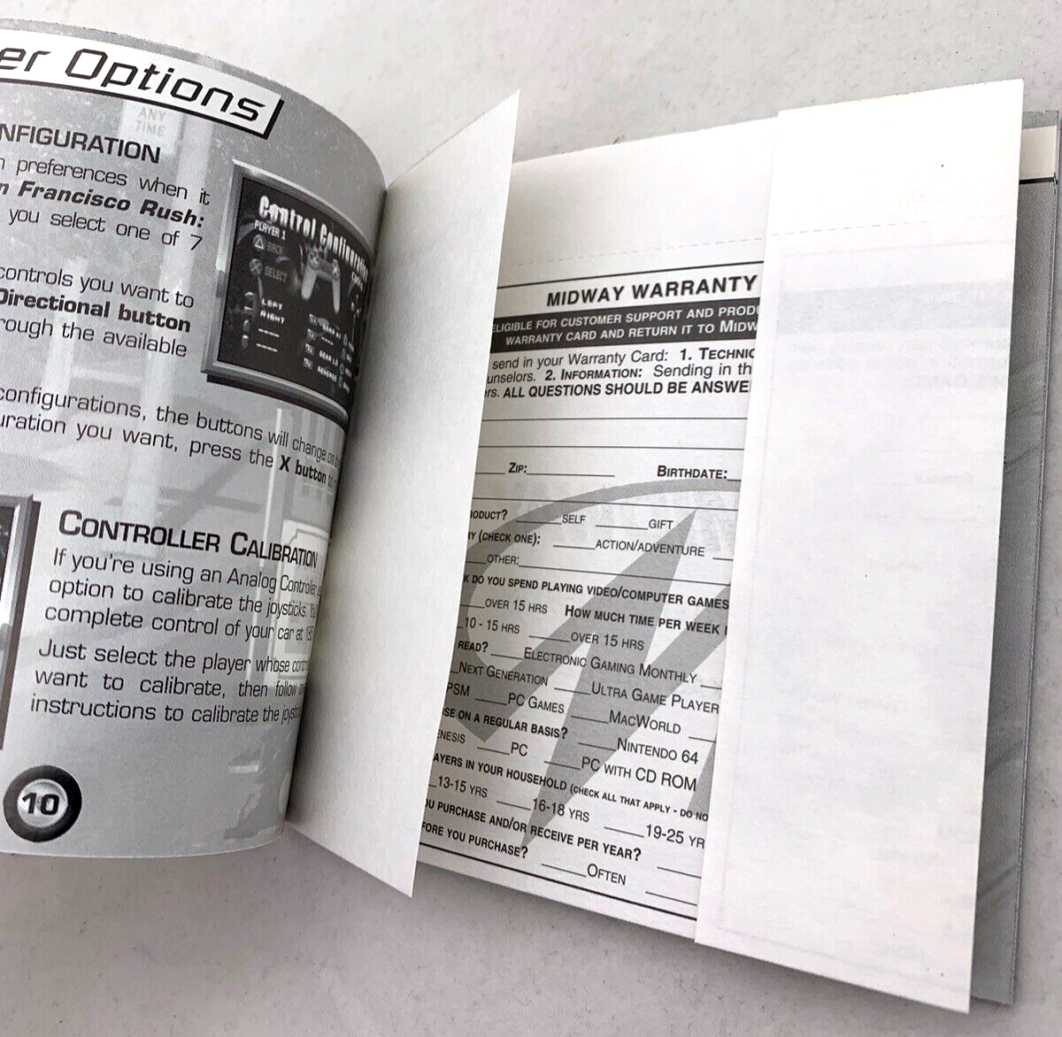 San Francisco Rush: Extreme Racing (Sony PlayStation 1, 1997) Game Case Manual