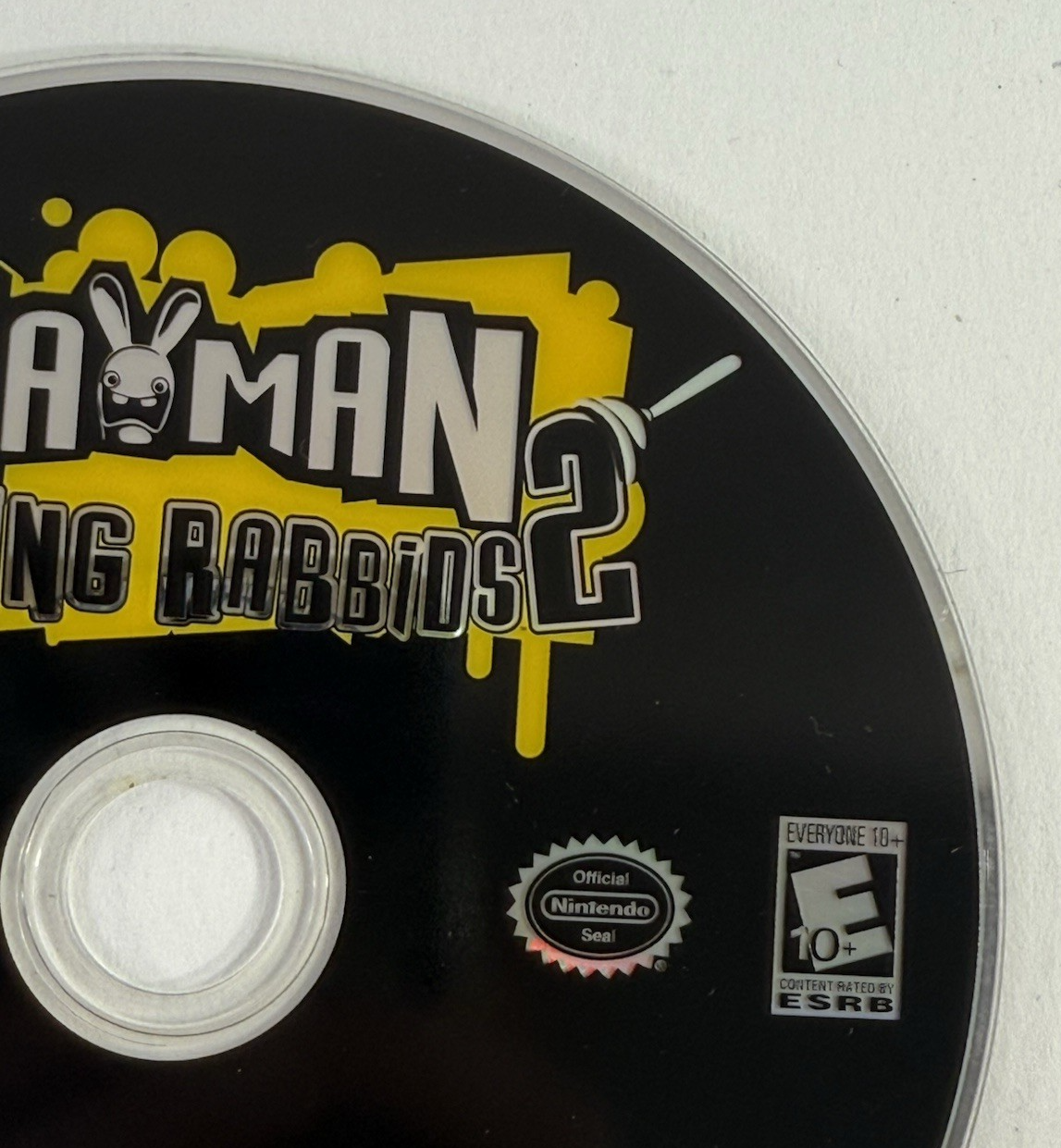 Rayman Raving Rabbids 2 (Nintendo Wii, 2007) Game Disc - Tested and Working