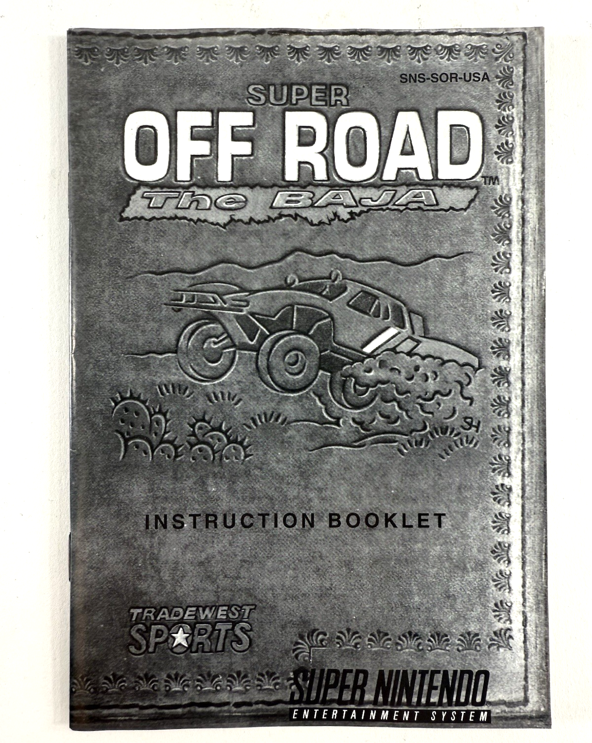 Super Off Road: The Baja (Super Nintendo SNES, 1993) Game and Manual - Tested