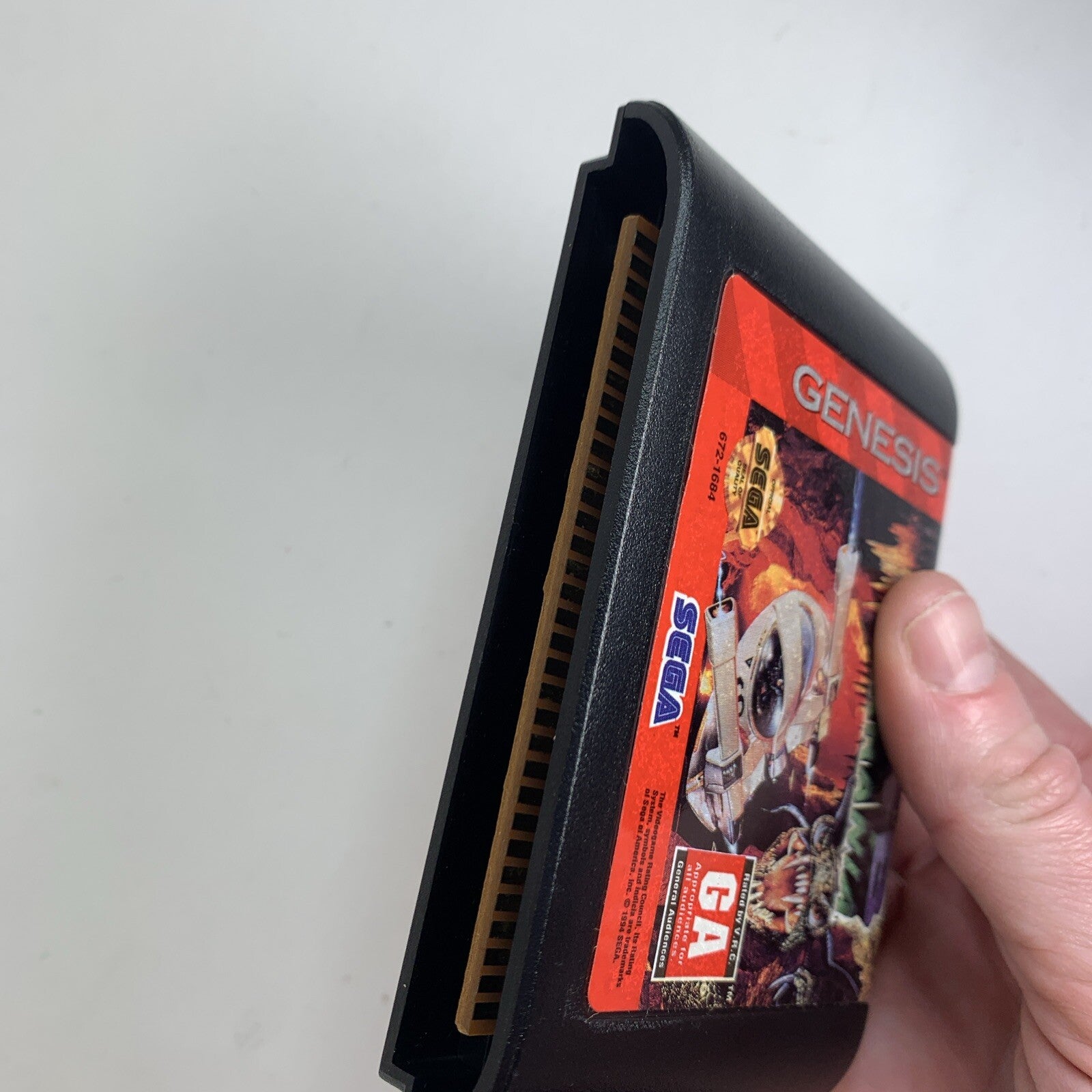 Sub Terrania (Sega Genesis, 1994) Game Case Manual Registration