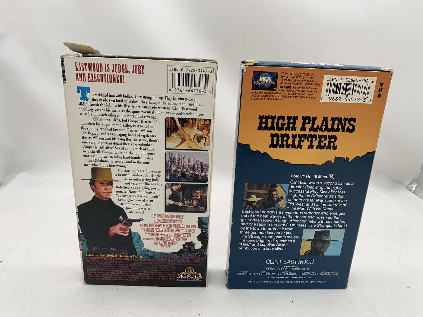 Hang Em High (VHS Bundle) High Plains Drifter - Clint Eastwood