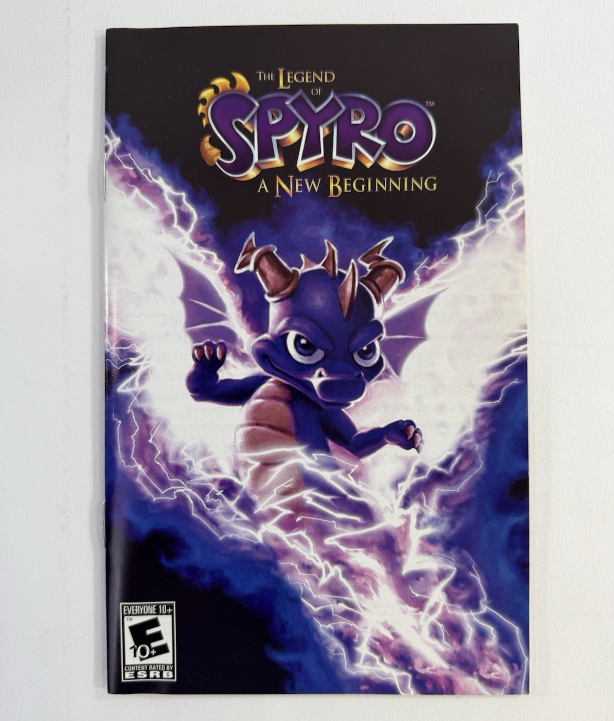 The Legend of Spyro: A New Beginning (PlayStation 2, 2006) Game Case Manual