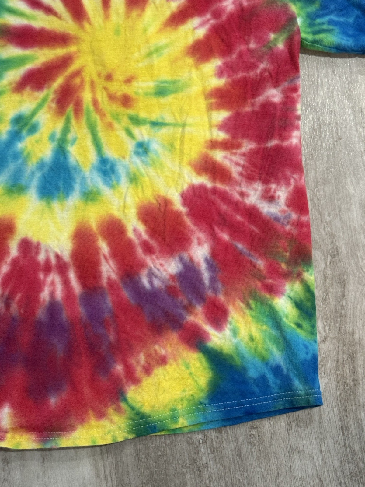 Bob Ross No Mistakes Just Happy Accidents Tie-Dye Adult Medium T-Shirt