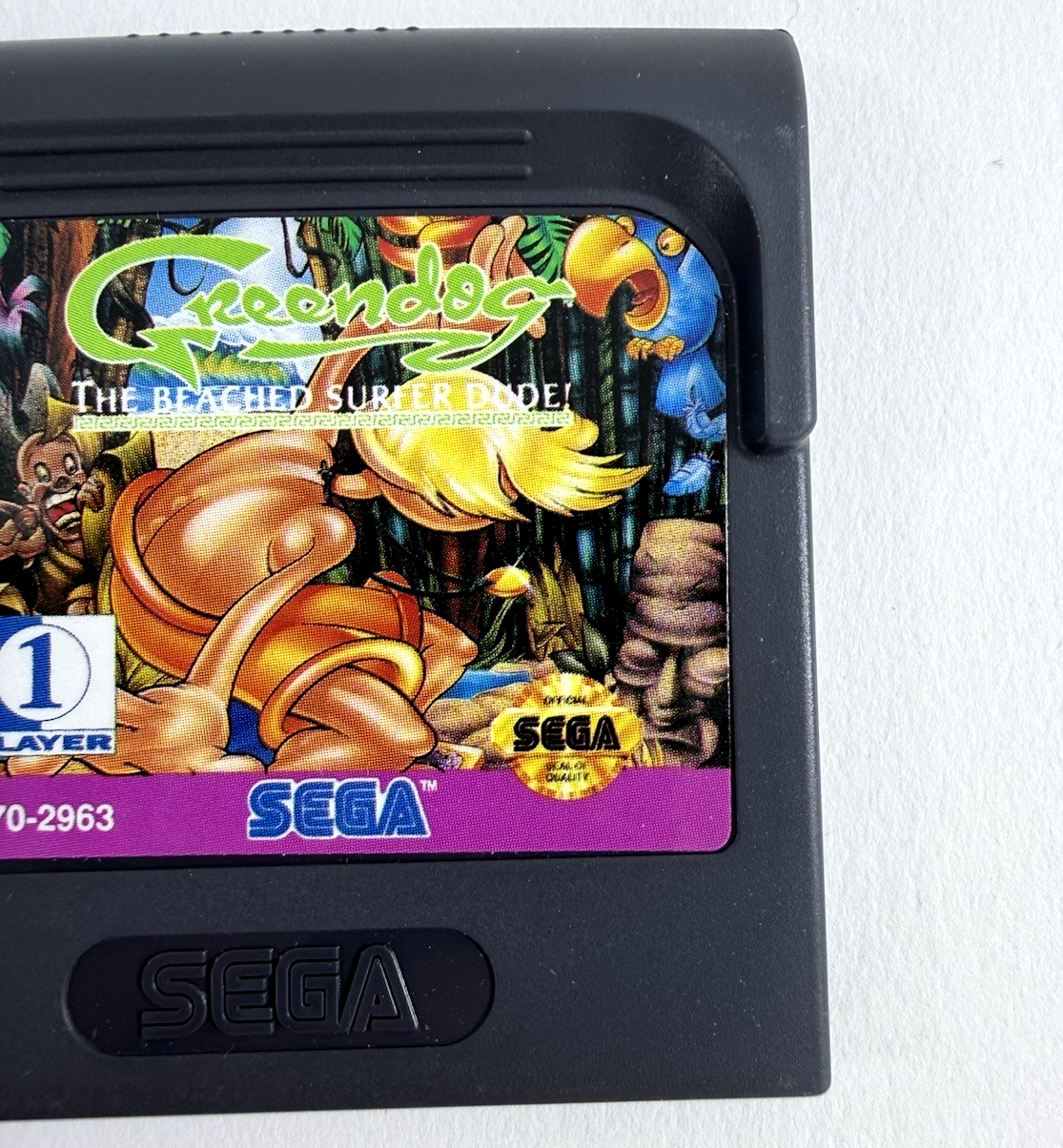 Greendog: The Beached Surfer Dude (Sega Game Gear, 1993) Game Cartridge - Tested
