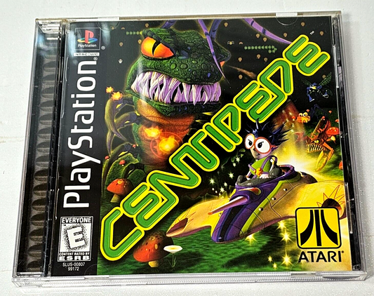 Centipede (Sony PlayStation 1, 1991) Black Label Game Case Manual - Tested