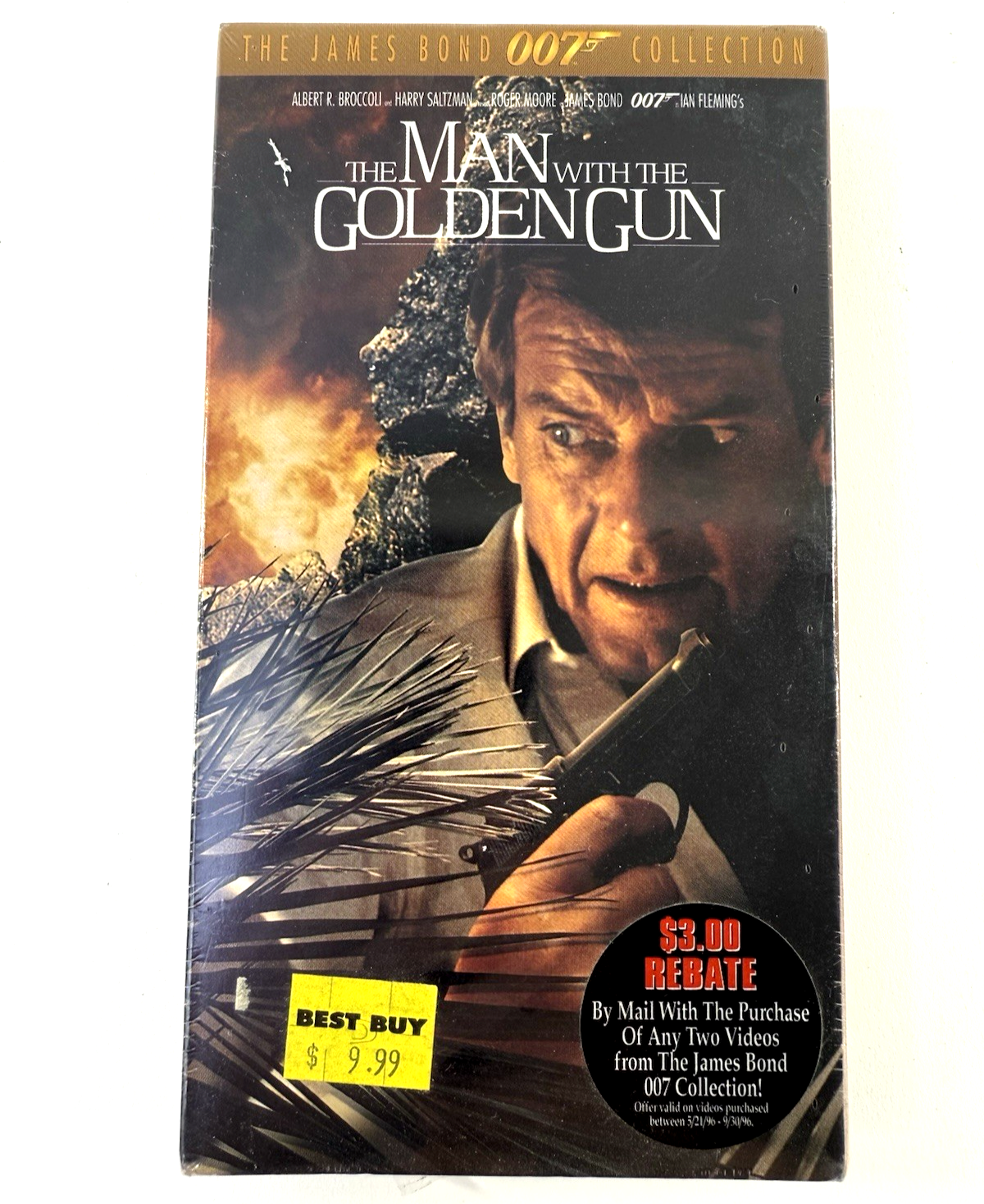 The Man with the Golden Gun (VHS, 1996) New, Factory Sealed Roger Moore Film