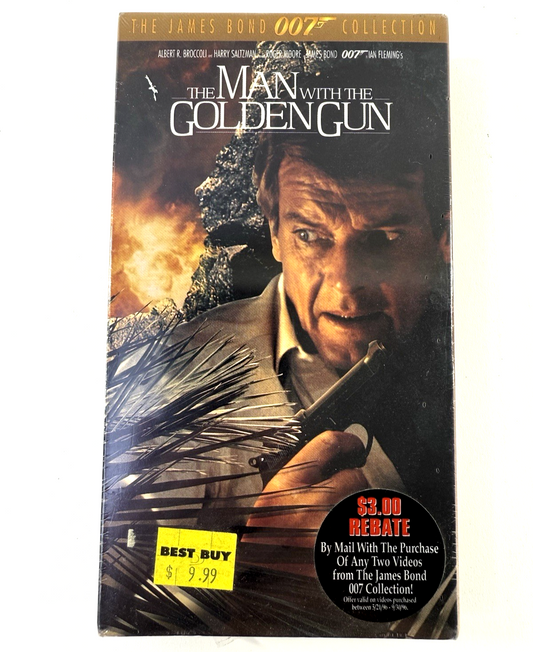 The Man with the Golden Gun (VHS, 1996) New, Factory Sealed Roger Moore Film