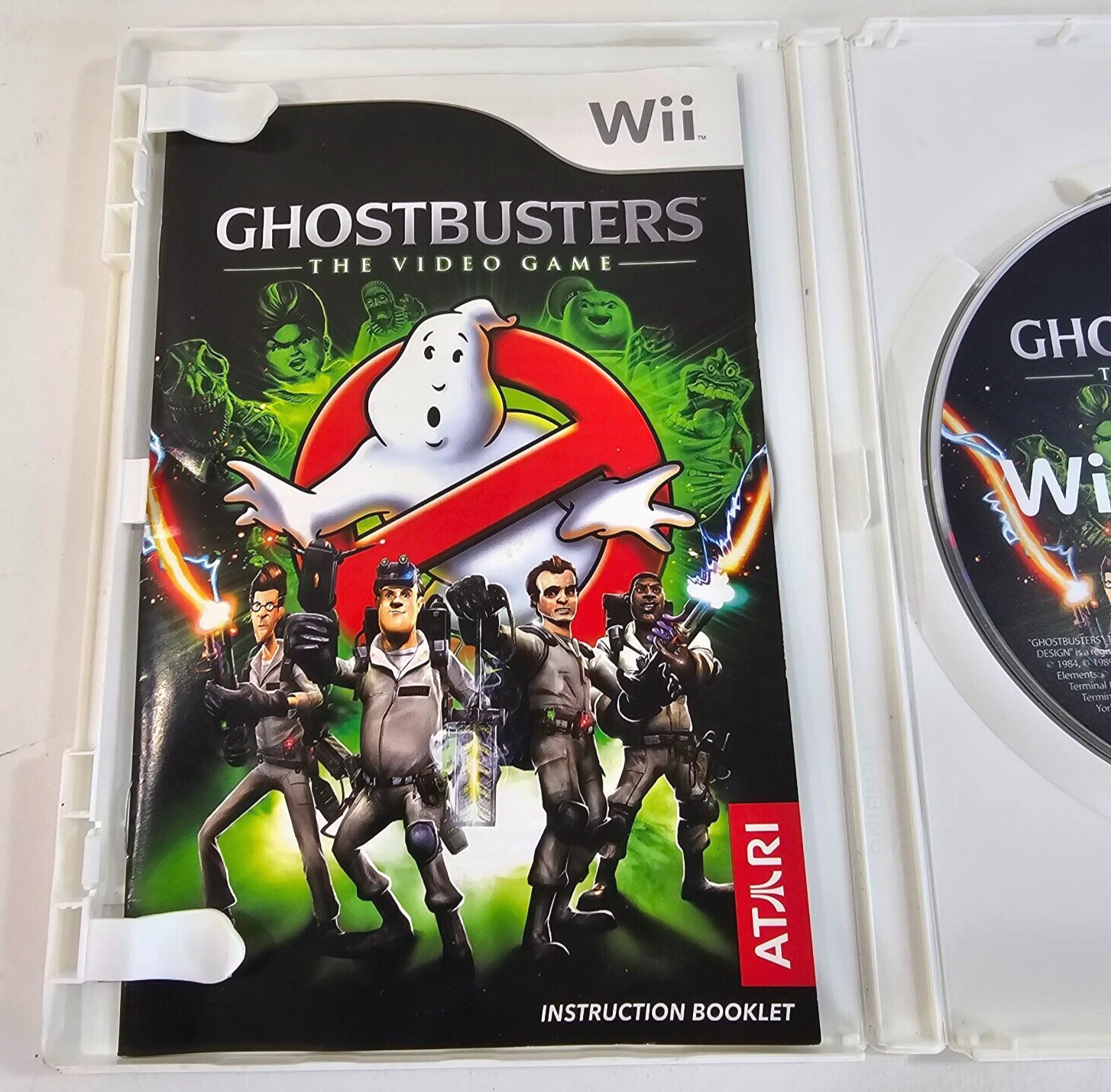 Ghostbusters: The Video Game (Nintendo Wii, 2009) Game Case Manual - Tested