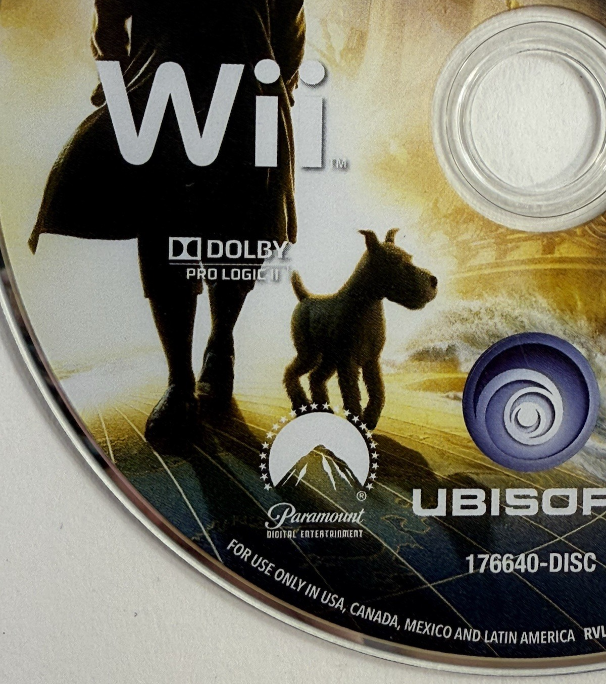 The Adventures of Tintin: The Game (Nintendo Wii, 2011) Game Disc - Tested