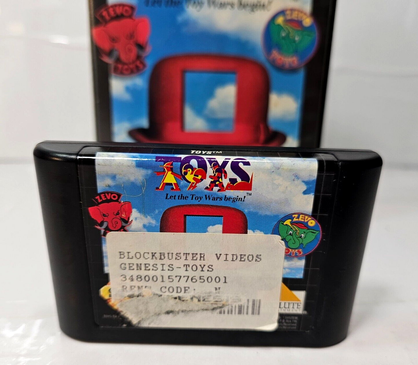 Toys: Let the Toy Wars Begin! (Sega Genesis, 1992) Game and Case