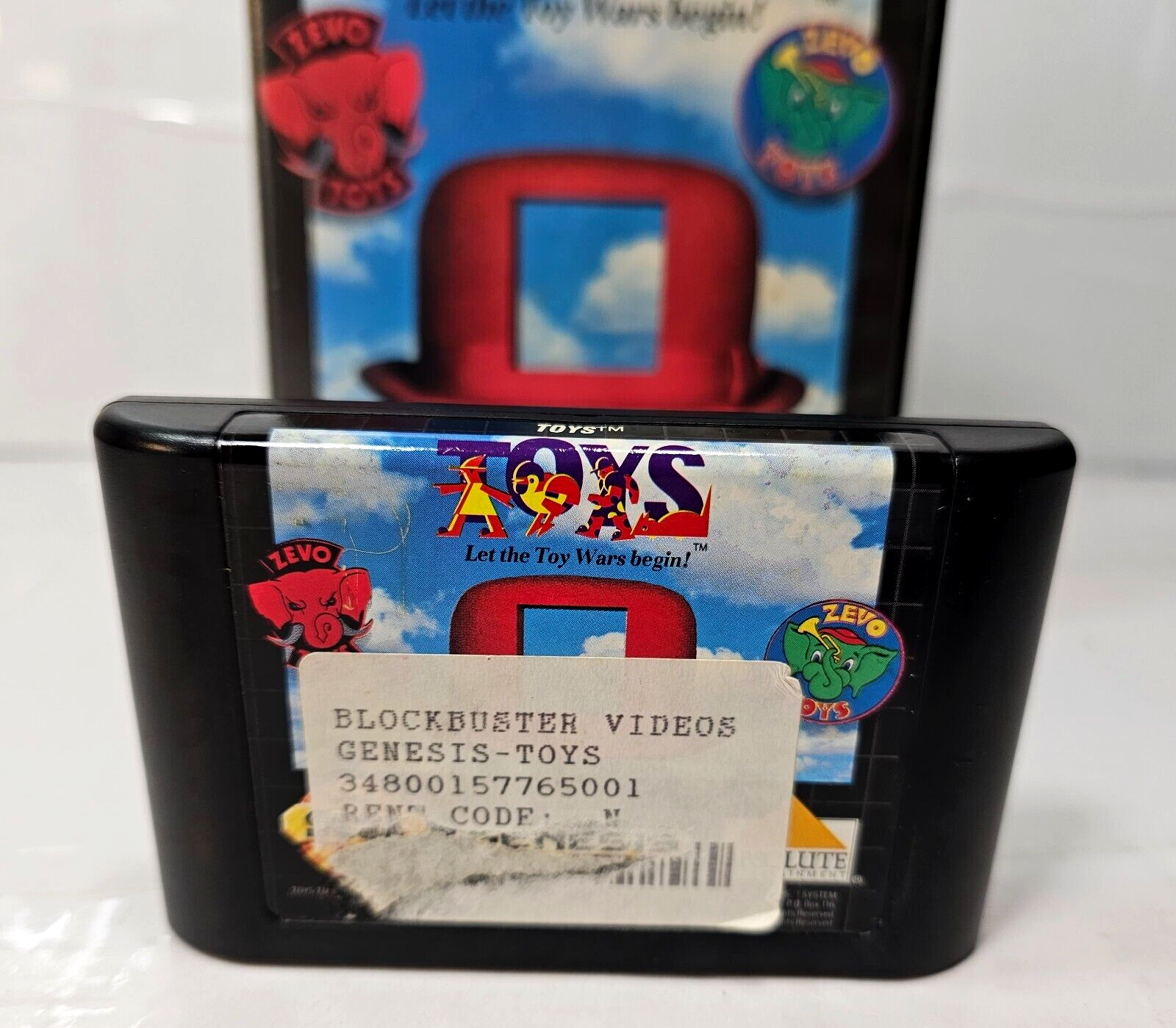 Toys: Let the Toy Wars Begin! (Sega Genesis, 1992) Game and Case