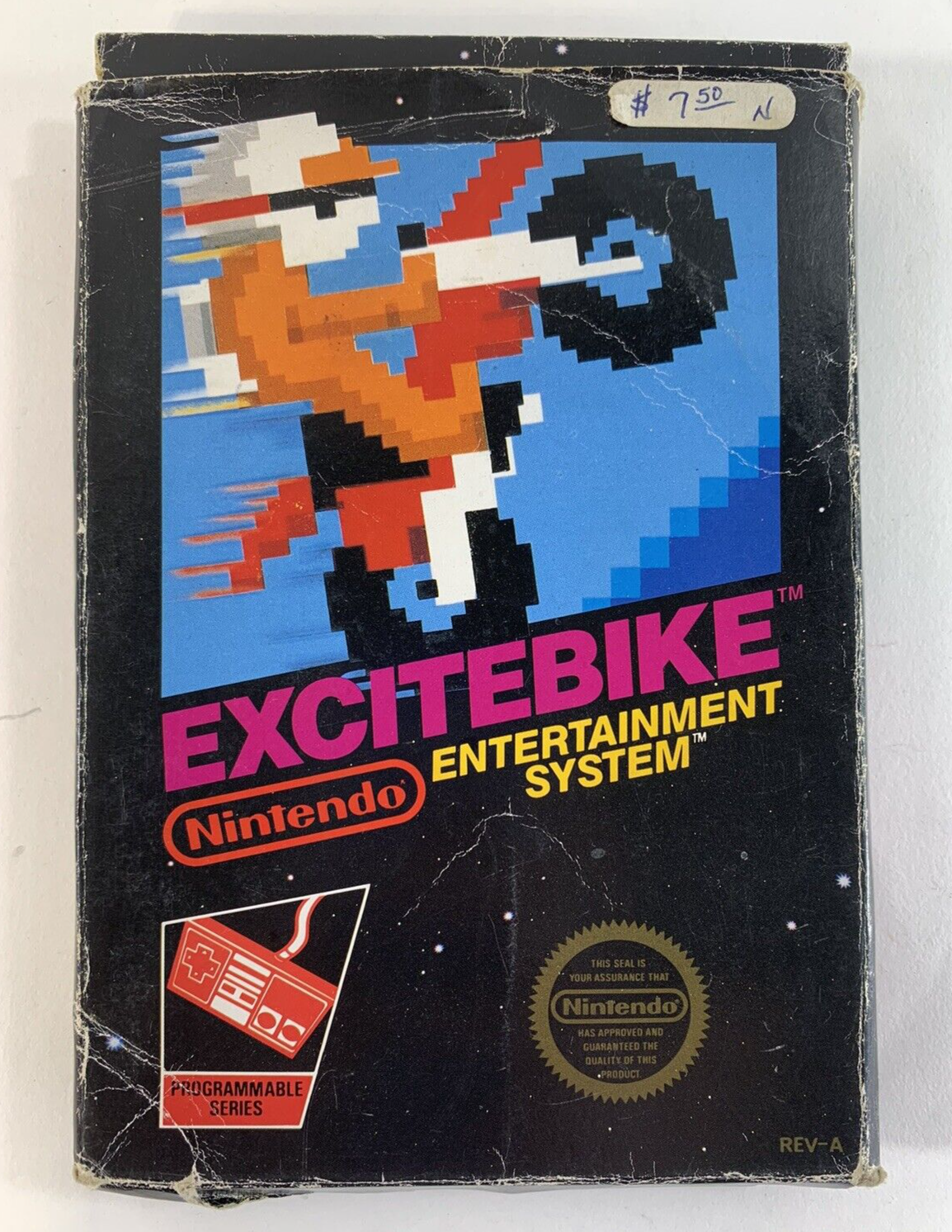 Excitebike (Nintendo Entertainment System, 1985) Game Box Poster Foam - Tested